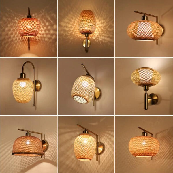 Bamboo Wall Lampshade – Elegant Handcrafted Lighting for Modern and Rustic Spaces